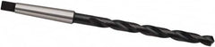 Taper Shank Drill Bit: 0.5906″ Dia, 2MT, 118 °, High Speed Steel Oxide Finish, 5.7874″ Flute Length, 9.6457″ OAL, Cone Relief Point, Spiral Flute