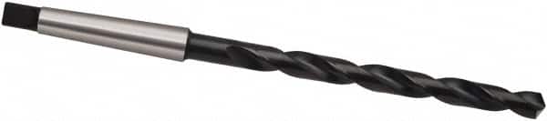 Guhring - 13/16", 2MT 118° Point High Speed Steel Taper Shank Drill Bit - Oxide Finish, 184mm Flute Length, 282mm OAL, Spiral Flute, Series 257 - Americas Industrial Supply