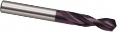 Guhring - 11.8mm 130° Parabolic Flute Powdered Metal Screw Machine Drill Bit - FIREX Finish, Right Hand Cut, 40mm Flute Length, 84mm OAL, Cone Relief Point, Straight Shank - Americas Industrial Supply