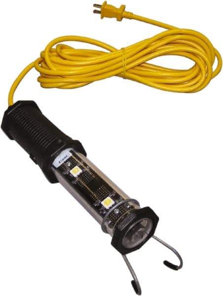 Made in USA - 120 VAC, 4 Watt, Electric, LED Portable Handheld Work Light - 25' Cord, 1 Head - Americas Industrial Supply