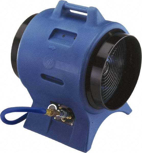 Schaefer Ventilation Equipment - 12" Inlet, Pneumatic Ventilation Fan - 1.5 hp, 2,063 CFM, Explosion Proof, 220 Max Voltage Rating - Americas Industrial Supply