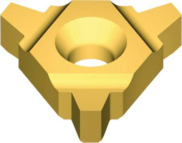 Vargus - 4UI Internal Left & Right Hand 4 Acme 3G Laydown Threading Insert - Grade VKX, TiN Coated Carbide, 12.7mm Inscribed Circle - Americas Industrial Supply
