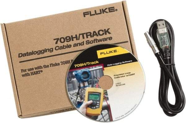 Fluke - Black/Yellow Electrical Test Equipment Software & Cable - Use with Fluke 709H Loop Calibrators - Americas Industrial Supply