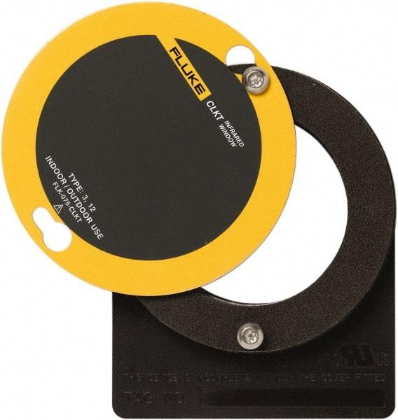 Fluke - 89mm (3-1/2") Diam, Infrared Viewing Window - 6,322mm (9.79") View Area, 4mm (1.16") Thickness, Use with Outdoor & Indoor, Thermal Imagers - Americas Industrial Supply