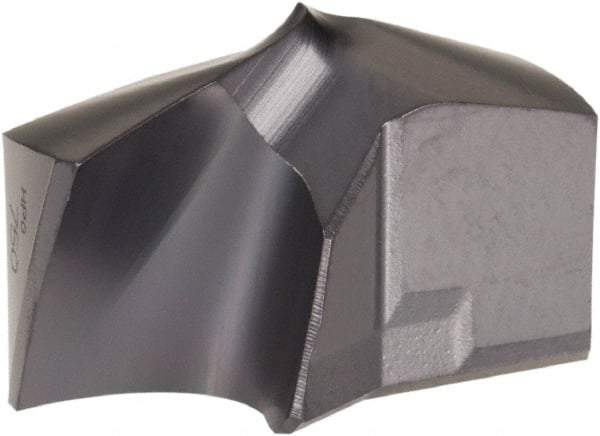 Kennametal - Series KSEM Plus, 3/4" Diam Grade KCPM45 140° Replaceable Drill Tip - Carbide, TiAlN Finish, 2 Seat Size - Americas Industrial Supply