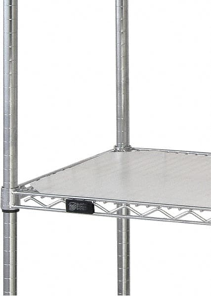 Quantum Storage - 18" Wide, Open Shelving Accessory/Component - HDPE, Polyethylene Finish, 36" Long, Use with Wire Shelving Units - Americas Industrial Supply