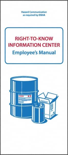 NMC - 3-3/4" Wide x 30" High, Employee Manual - English - Americas Industrial Supply