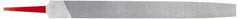 Simonds File - 12" Long, Smooth Cut, Mill American-Pattern File - Single Cut, Tang - Americas Industrial Supply