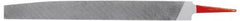 Simonds File - 4" Long, Second Cut, Knife American-Pattern File - Double Cut, Tang - Americas Industrial Supply