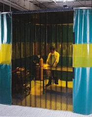 Singer Safety - 8' High x 8' Wide x 0.08mm Thick Bronze Welding Strip Curtain - Bronze - Americas Industrial Supply