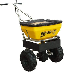 Meyer Products - 70 Lb Polypropylene Stainless Steel Walk Behind Broadcast Landscape Spreader - 13" Pneumatic Wheels - Americas Industrial Supply