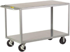 Little Giant - 3,600 Lb Capacity, 24" Wide x 41-1/2" Long x 36" High Shelf Cart - 2 Shelf, Steel - Americas Industrial Supply