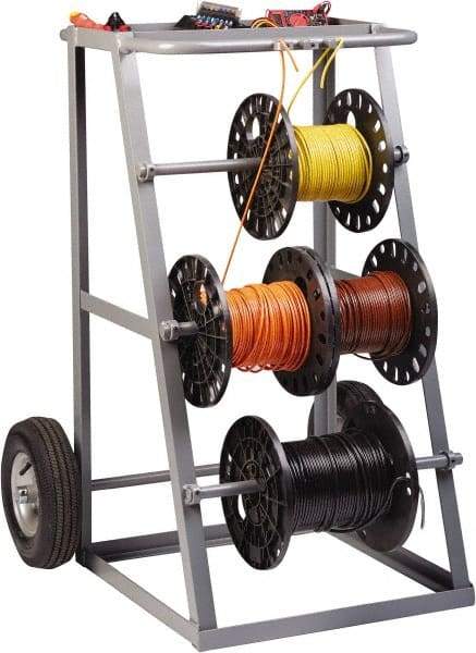 Little Giant - 1,000 Lb Capacity, 36" Wide x 31" Long x 45" High Wire Spool Cart - Steel - Americas Industrial Supply