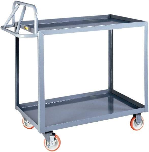 Little Giant - 1,200 Lb Capacity, 24" Wide x 41-1/2" Long x 42" High Shelf Cart - 2 Shelf, Steel - Americas Industrial Supply