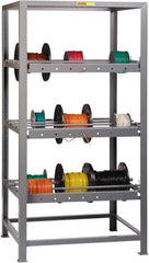 Little Giant - 150 Lb per Spindle Capacity, Gray Wire Spool Rack - 36" Wide x 72" High x 30" Deep, Steel - Americas Industrial Supply