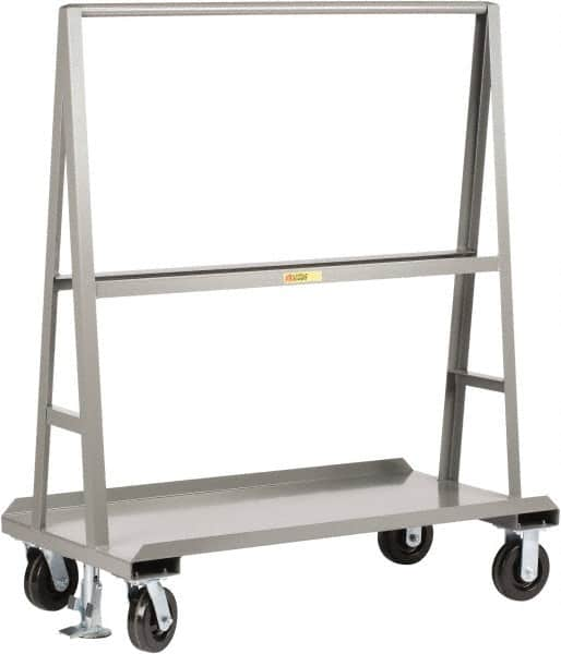 Little Giant - 2,000 Lb Capacity Steel A-Frame Truck - Steel Deck, 24" OAW, Phenolic Casters - Americas Industrial Supply