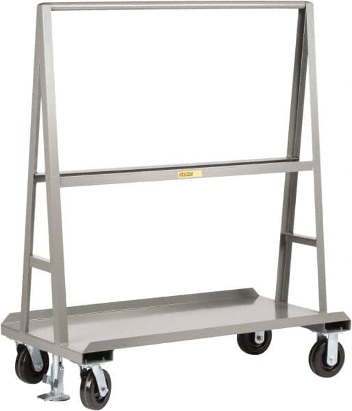 Little Giant - 2,000 Lb Capacity Steel A-Frame Truck - Steel Deck, 30" OAW, Phenolic Casters - Americas Industrial Supply