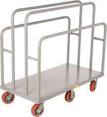 Little Giant - 3,600 Lb Capacity Steel Lumber & Panel Cart - Steel Deck, 30" OAW, Polyurethane Casters - Americas Industrial Supply