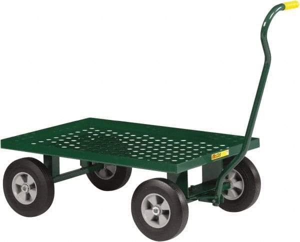 Little Giant - 1,200 Lb Capacity Steel Nursery Wagon - Steel Deck, 24" OAW, Solid Rubber Casters - Americas Industrial Supply