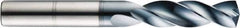 SGS - 5.4mm 145° Solid Carbide Jobber Drill - AlTiN Finish, Right Hand Cut, Spiral Flute, Straight Shank, 82mm OAL - Americas Industrial Supply