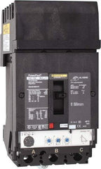 Square D - 100 Amp, 600 VAC, 3 Pole, Plug In Molded Case Circuit Breaker - Electronic Trip, Multiple Breaking Capacity Ratings, 14-3/0 AWG - Americas Industrial Supply