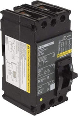 Square D - 25 Amp, 240 VAC, 2 Pole, Individually Mounted Molded Case Circuit Breaker - Thermal Magnetic Trip, 10 kA at 240 VAC Breaking Capacity, 12-4 (Aluminum), 14-4 (Copper) AWG, 4.13 Inch Deep x 6 Inch High x 3 Inch Wide - Americas Industrial Supply