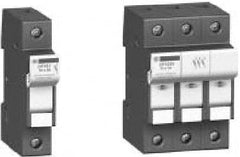 Schneider Electric - 1 Pole, 600 Volt, 30 Amp, DIN Rail Mount Fuse Holder - Compatible with CC Class, 17mm Wide Fuse - Americas Industrial Supply