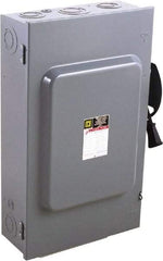 Square D - 200 Amp, 240 V, 3 Pole Fused Safety Switch - NEMA 1, 15 hp at 240 VAC (Single Phase), 60 hp at 240 VAC (Triple Phase), 3PST Contact Form - Americas Industrial Supply