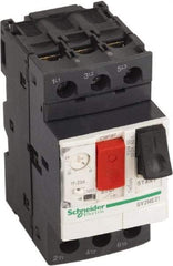 Schneider Electric - 23 Amp, 690 VAC at 50/60 Hz, 3 Pole, Bolt On, Clip Motor Circuit Breaker - Thermal Magnetic Trip, Multiple Breaking Capacity Ratings, 78mm Deep x 89mm High x 45mm Wide - Americas Industrial Supply