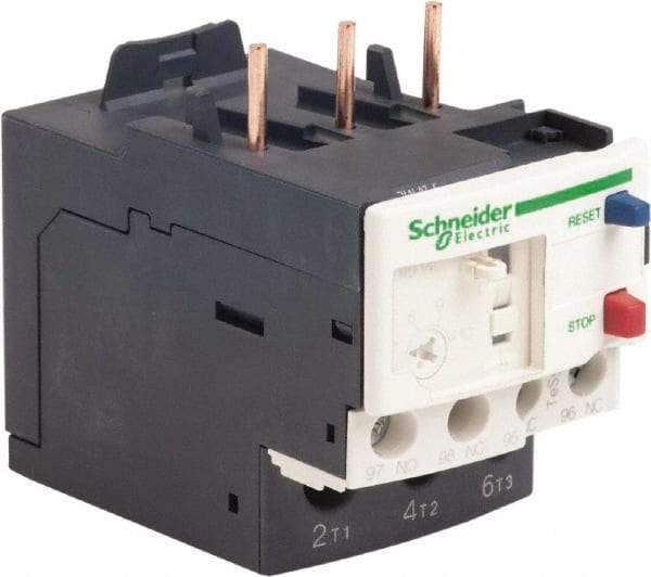 Schneider Electric - 3 Pole, NEMA Size 00-1, 7 to 10 Amp, 690 VAC, Thermal NEMA Overload Relay - Trip Class 20, For Use with LC1D09, LC1D12, LC1D18, LC1D25, LC1D32 and LC1D38 - Americas Industrial Supply