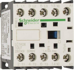 Schneider Electric - 3 Pole, 230 to 240 Coil VAC at 50/60 Hz, 6 Amp at 440 VAC, Nonreversible IEC Contactor - BS 5424, CSA, IEC 60947, NF C 63-110, RoHS Compliant, UL Listed, VDE 0660 - Americas Industrial Supply