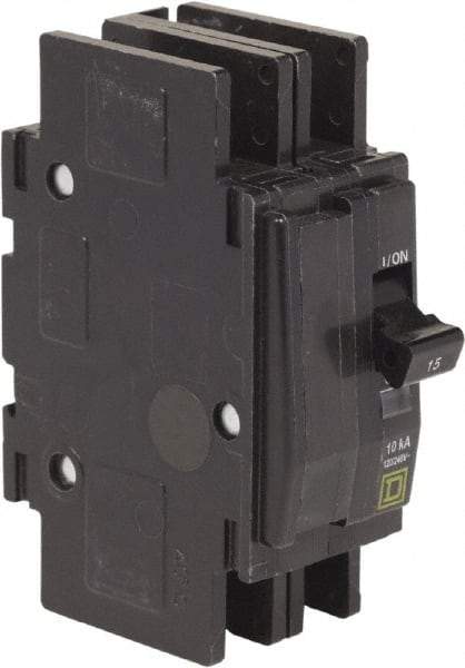 Square D - 15 Amp, 240 VAC, 2 Pole, Panel Mount Miniature Circuit Breaker - Americas Industrial Supply