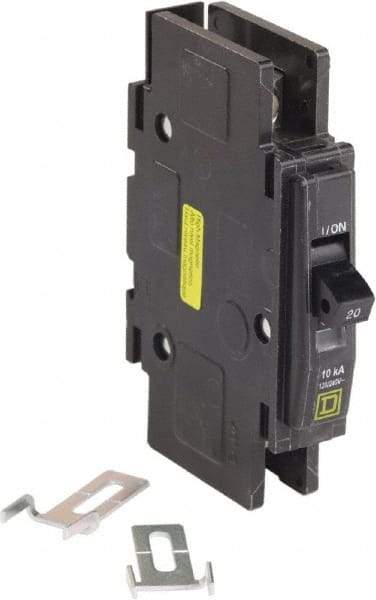 Square D - 20 Amp, 240 VAC, 1 Pole, Panel Mount Miniature Circuit Breaker - 14-2 AWG - Americas Industrial Supply