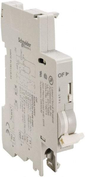 Schneider Electric - Circuit Breaker Auxiliary Switch - 12-125 VDC, 12-277 VAC Control Voltage, Use with C120 Protective Devices, C60 Protective Devices, N40 Protective Devices - Americas Industrial Supply