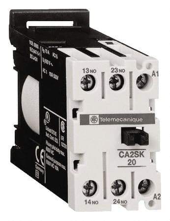 Schneider Electric - NC/NO, 24 VDC Control Relay - DIN Rail Mount - Americas Industrial Supply