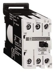 Schneider Electric - 2NO, 480 VAC at 50/60 Hz Control Relay - DIN Rail Mount - Americas Industrial Supply