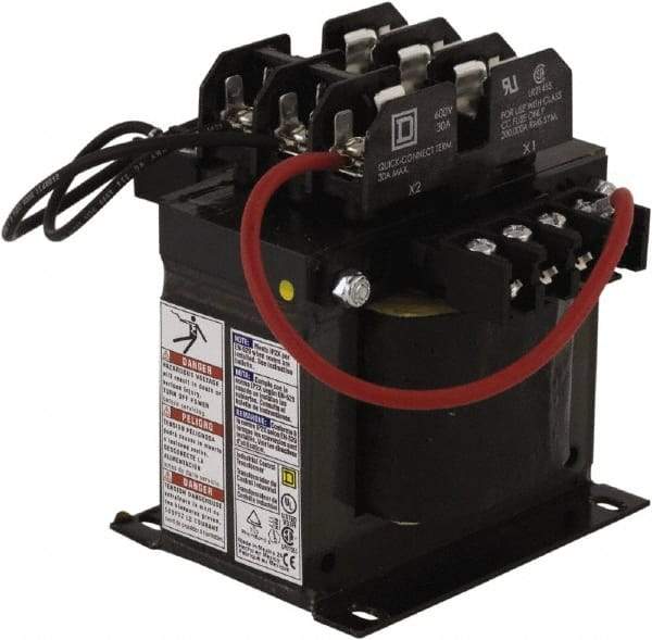 Square D - 1 Phase, 350 VA, Top Mount Fuse Block Control Transformer - 176°F Temp Rise - Americas Industrial Supply