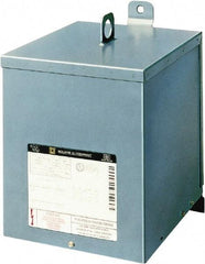 Square D - 1 Phase, 240 x 480 Volt Input, 120/240 Volt Output, 5 kVA, General Purpose Transformer - 3R NEMA Rating, 239°F Temp Rise, Indoor, Outdoor - Americas Industrial Supply