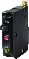 Square D - 20 Amp, 240 VAC, 1 Pole, Bolt On Miniature Circuit Breaker - 14-8 AWG - Americas Industrial Supply