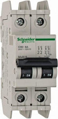 Schneider Electric - 8 Amp, 125 VDC, 240 VAC, 60 VDC, 1 Pole, DIN Rail Mount, Fixed Mount Miniature Circuit Breaker - Thermal Magnetic Trip, Multiple Breaking Capacity Ratings, 73mm Deep x 107mm High x 36mm Wide - Americas Industrial Supply