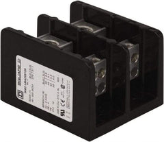 Square D - 2 Poles, 310 (Aluminium), 380 (Copper) Amp, Phenolic Power Distribution Block - 600 VAC, 1 Primary Connection - Americas Industrial Supply