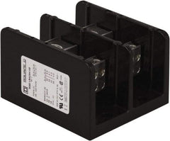 Square D - 2 Poles, 270 (Aluminium), 335 (Copper) Amp, Phenolic Power Distribution Block - 600 VAC, 1 Primary Connection - Americas Industrial Supply