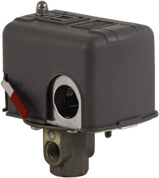 Square D - 1 and 3R NEMA Rated, 70 to 150 psi, Electromechanical Pressure and Level Switch - Fixed Pressure, 575 VAC, L1-T1, L2-T2 Terminal, For Use with Square D Pumptrol - Americas Industrial Supply