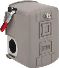 Square D - 1 and 3R NEMA Rated, 100 to 200 psi, Electromechanical Pressure and Level Switch - Fixed Pressure, 575 VAC, L1-T1, L2-T2 Terminal, For Use with Square D Pumptrol - Americas Industrial Supply