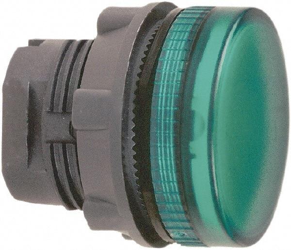 Schneider Electric - Round Pilot and Indicator Light Lens - Green - Americas Industrial Supply