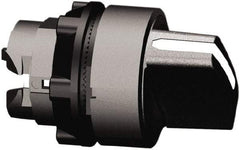 Schneider Electric - 22mm Mount Hole, 3 Position, Handle Operated, Selector Switch Only - Black, Maintained (MA), Nonilluminated, Shock, Vibration and Water Resistant - Americas Industrial Supply