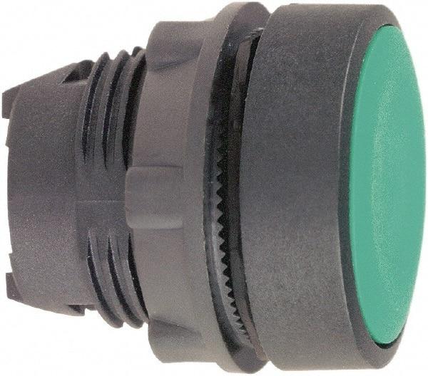 Schneider Electric - 22mm Mount Hole, Flush, Pushbutton Switch Only - Round, Green Pushbutton, Nonilluminated, Momentary (MO) - Americas Industrial Supply