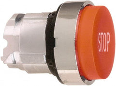 Schneider Electric - 22mm Mount Hole, Extended Straight, Pushbutton Switch Only - Round, Red Pushbutton, Nonilluminated, Momentary (MO) - Americas Industrial Supply