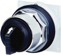 Schneider Electric - 30mm Mount Hole, 3 Position, Knob and Pushbutton Operated, Selector Switch Only - Black, Maintained (MA), without Contact Blocks, Weatherproof and Dust and Oil Resistant - Americas Industrial Supply