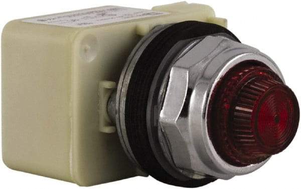 Schneider Electric - Red Lens Indicating Light - Screw Clamp Connector - Americas Industrial Supply